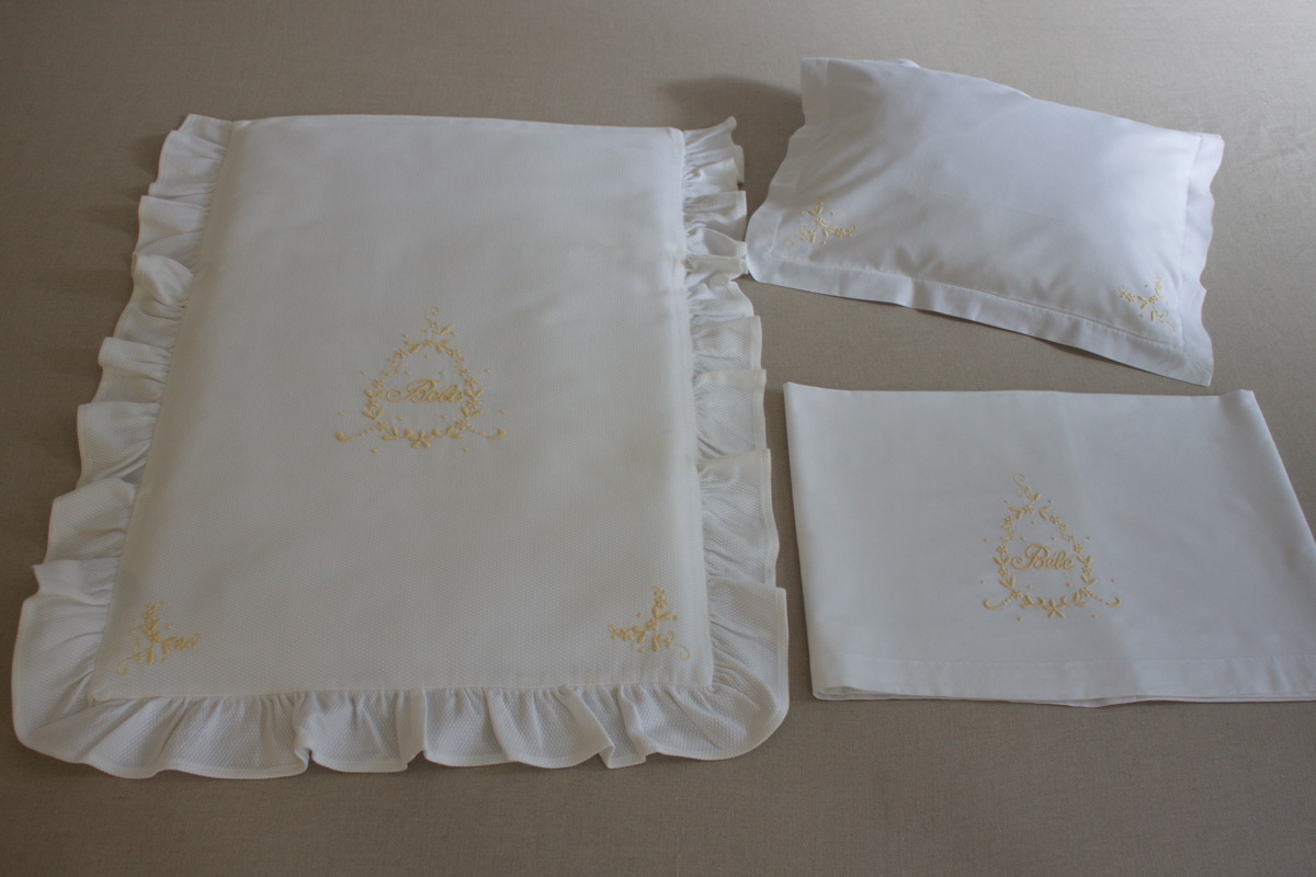 Bedding sets 2267 Embroidered Baby Bedding Bordal Bordados da Madeira